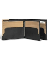 Champs Men's Iconic Collection Leather Center Wing Wallet