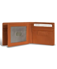 Champs Men's Denim Collection Leather Center Wing Wallet