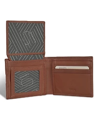 Champs Men's Onyx Collection Leather Access Top Wing Wallet