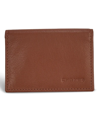 Champs Men's Onyx Collection Leather Card Case