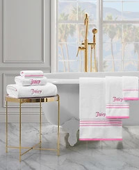 Juicy Couture Neon Border Cotton 6-Pc. Bath Towel Set