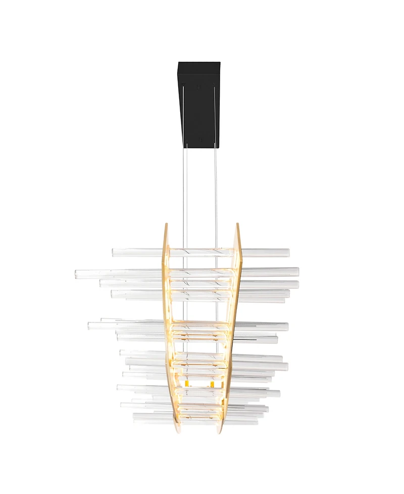Cwi Lighting 12" Metal Gondola Led Chandelier