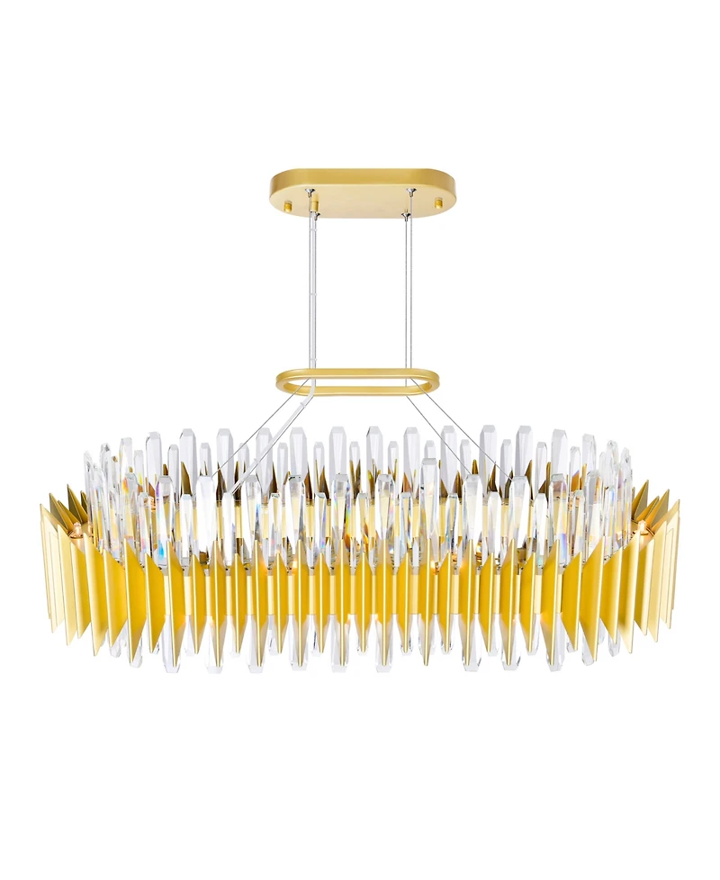 Cwi Lighting 12" Metal Cityscape 20 Light Chandelier