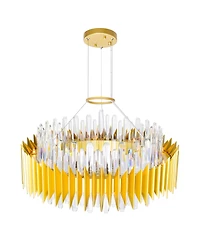 Cwi Lighting 12" Metal Cityscape 18 Light Chandelier