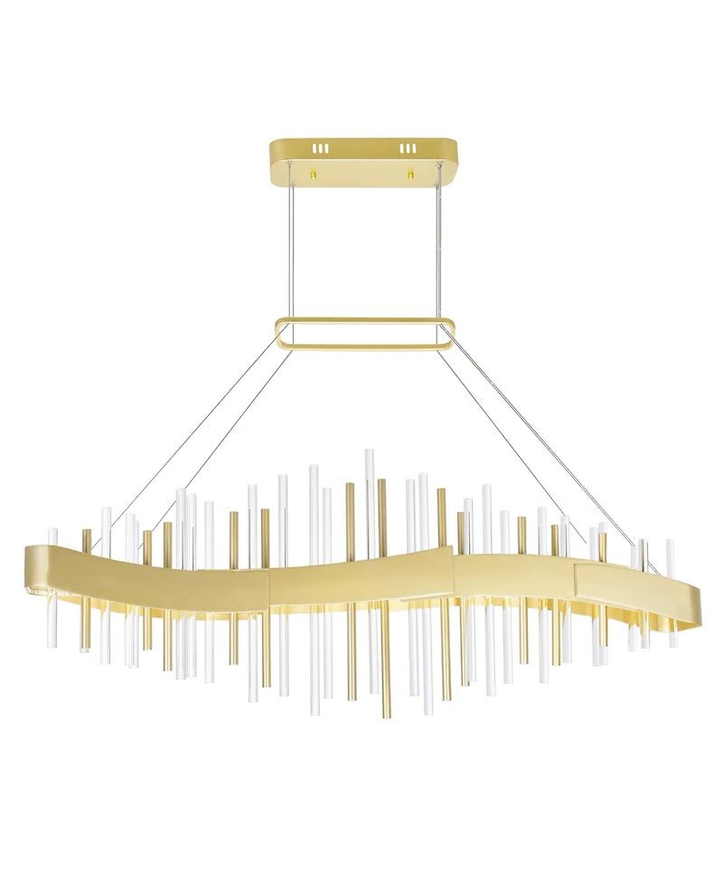 Cwi Lighting 18" Metal Millipede Led Chandelier