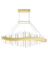Cwi Lighting 18" Metal Millipede Led Chandelier
