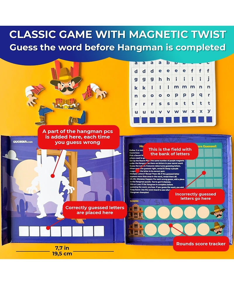 Quokka Magnet Game for Kids 3-5 - Travel I Road Trip Plane Car Ride
