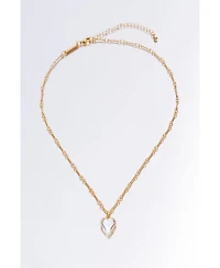 Frost Heart Necklace and Earrings Set