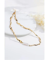 Freshwater Baroque Pearl Molten Necklace