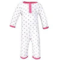 Hudson Baby Baby Girls Hudson Cotton Coveralls 3pk