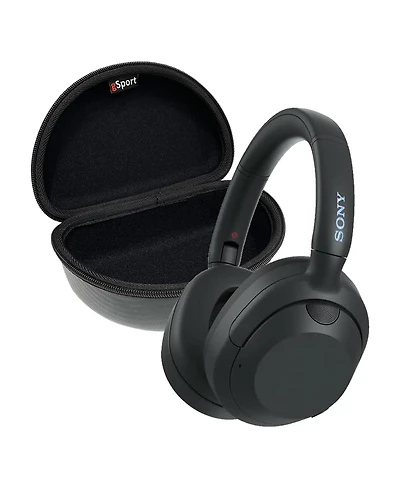 Sony Ult Wear Noise Canceling Wireless Headphone Bundle with gSport Case (Black)