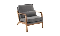 Slickblue Upholstered Single Lounge Chair, Stylish Indoor Accent Chair for Living Room