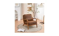 Slickblue Upholstered Single Lounge Chair, Stylish Indoor Accent Chair for Living Room