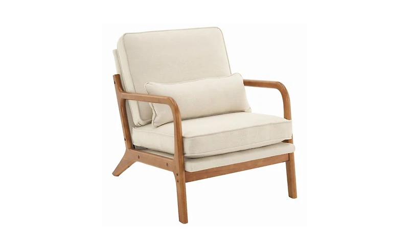 Slickblue Upholstered Single Lounge Chair, Stylish Indoor Accent Chair for Living Room