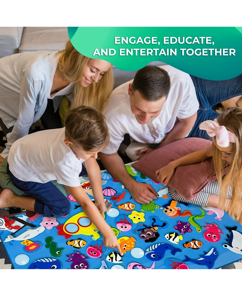 Quokka Felt Board for Kids 3-5 Years Old - Social Emotional Preschool Learning