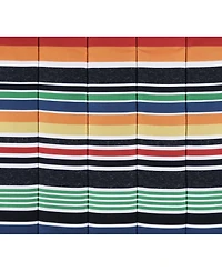 Alex + Bella Sportset Stripe Black Multi 4-Piece Soft Microfiber Comforter Set - Full