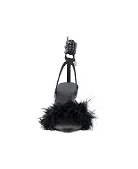 Womens Saylor- Faux Feather Heel Sandal