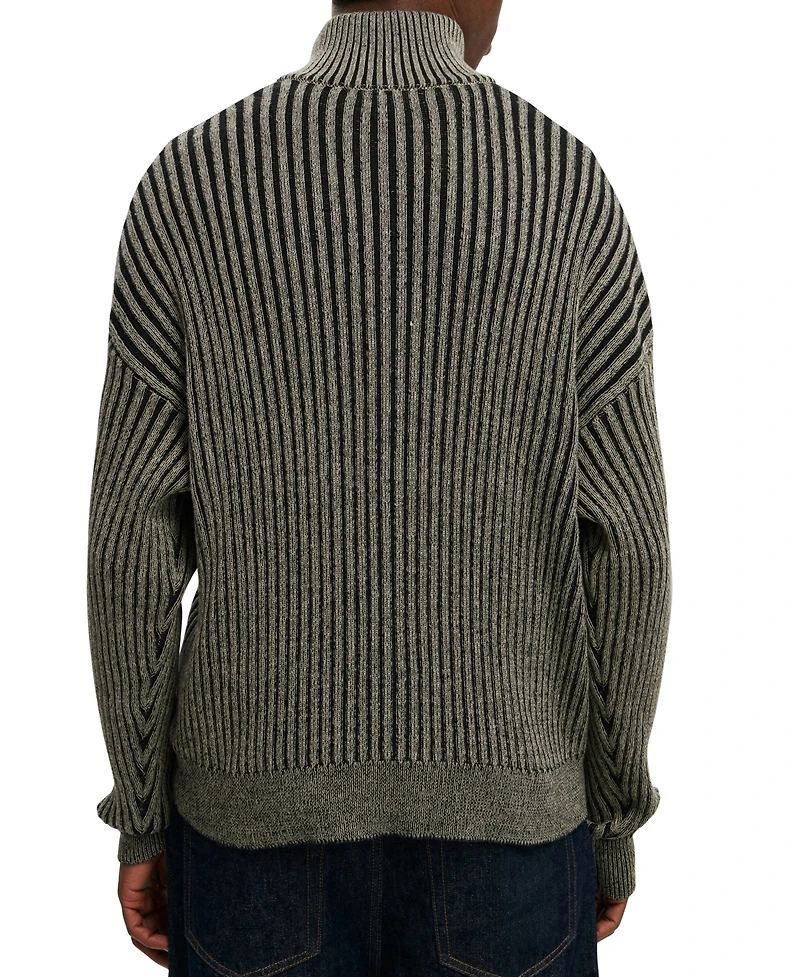Cotton On Men's Zip Through Knit Sweater