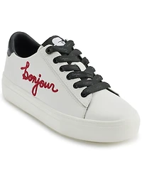 Karl Lagerfeld Paris Women's Cate Sayings Lace Up Sneakers