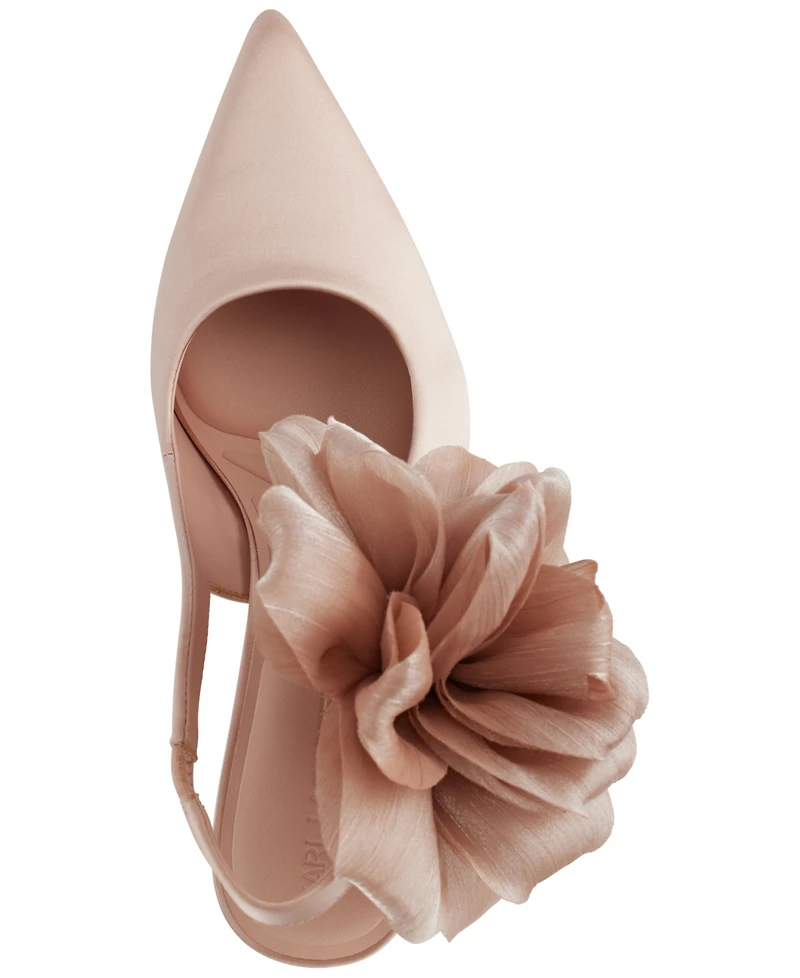 Kkarl Lagerfeld Paris Women's Savie Flowers Slingback Pumps
