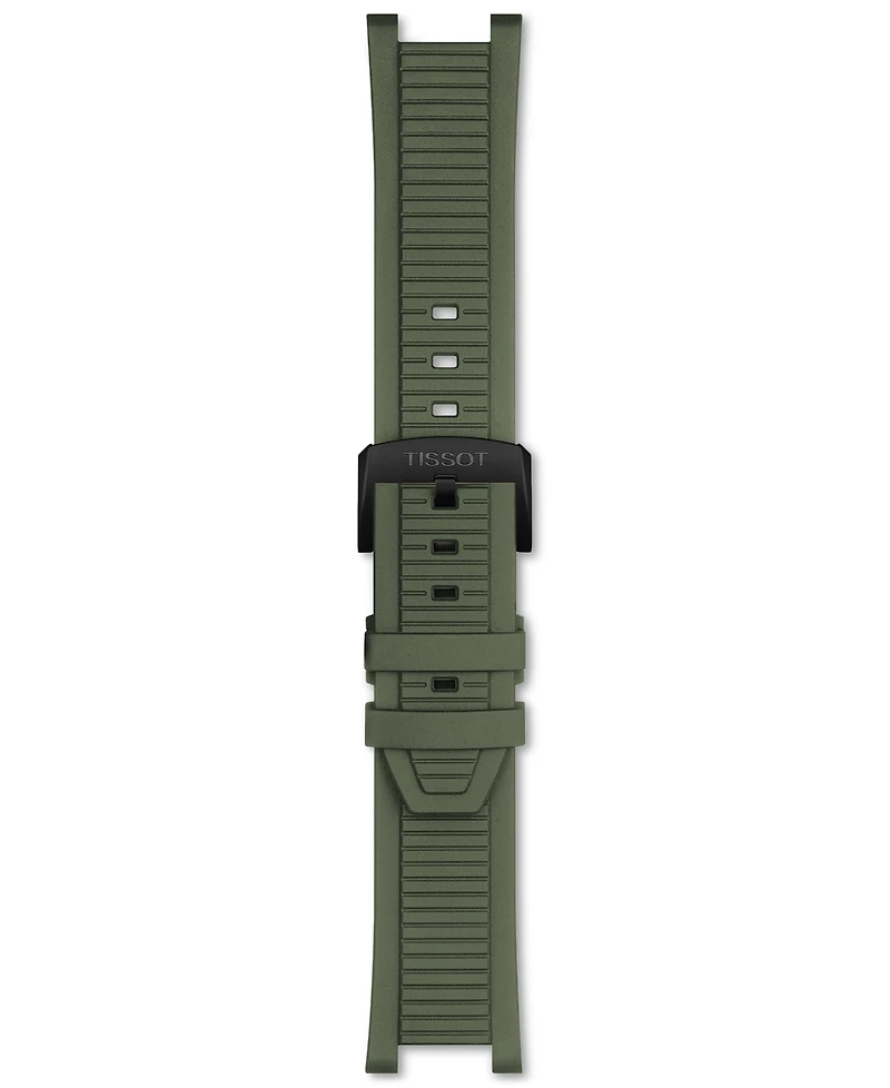 Tissot Men's Swiss Chronograph T-Race Green Rubber Strap Watch 45mm