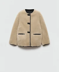 Mango Women's Appliques Coat