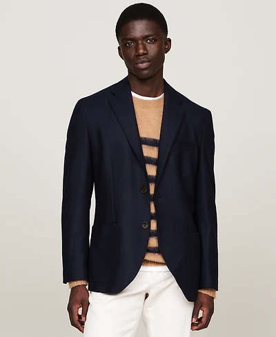 Tommy Hilfiger Men's Dress Casual Flannel Blazer