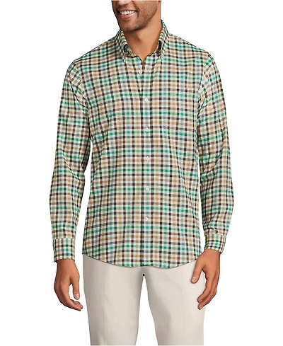 Lands' End Men's Traditional Fit No Iron Twill Shirt
