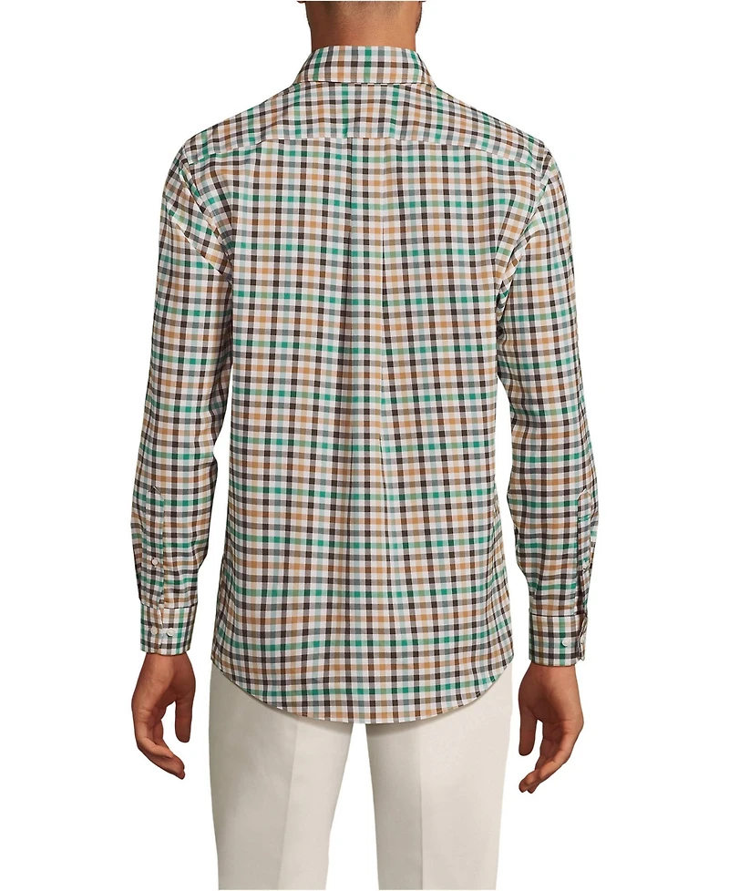 Lands' End Men's Traditional Fit No Iron Twill Shirt