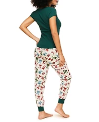 Adore Me Women's Caileigh T-Shirt & Joggers Pajama Set