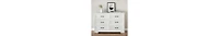 gaomon Dresser For Bedroom With 6 Drawers, Wood Drawer Dresser Chest Of Drawers For Closet, Living Room, Hallway, Nursery, Kids Bedroom(White)