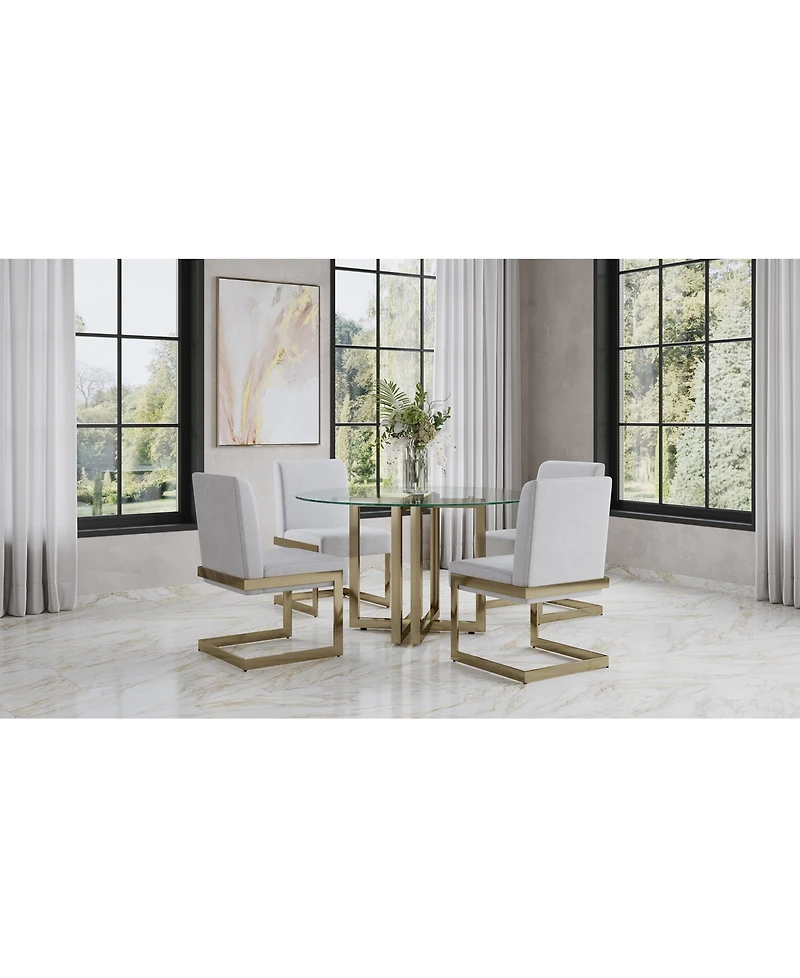 Emila 5 Pc. Dining Set (Round Table & 4 Chairs), Created for Macy's
