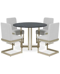 Emila 5 Pc. Dining Set (Round Table & 4 Chairs), Created for Macy's