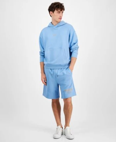 Hugo By Hugo Boss Mens Relaxed Fit Logo Hoodie Shorts