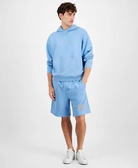 Hugo By Hugo Boss Mens Relaxed Fit Logo Hoodie Shorts
