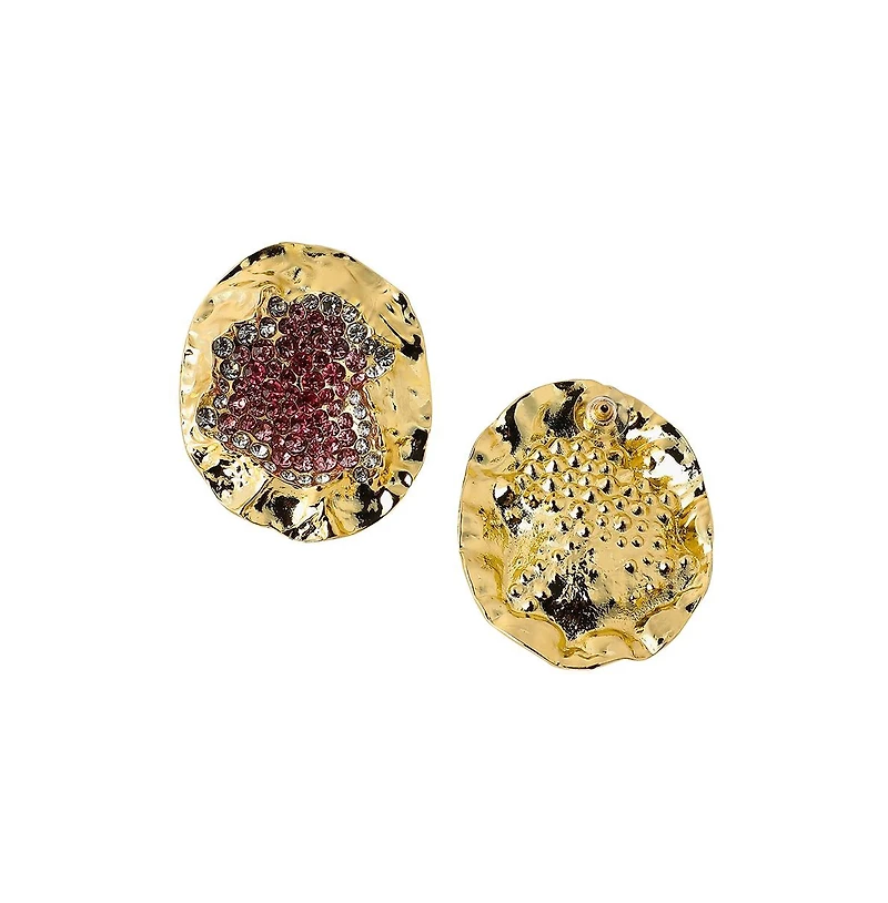 Sohi Women's The Lilypad Drop Earrings