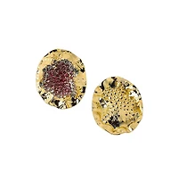 Sohi Women's The Lilypad Drop Earrings