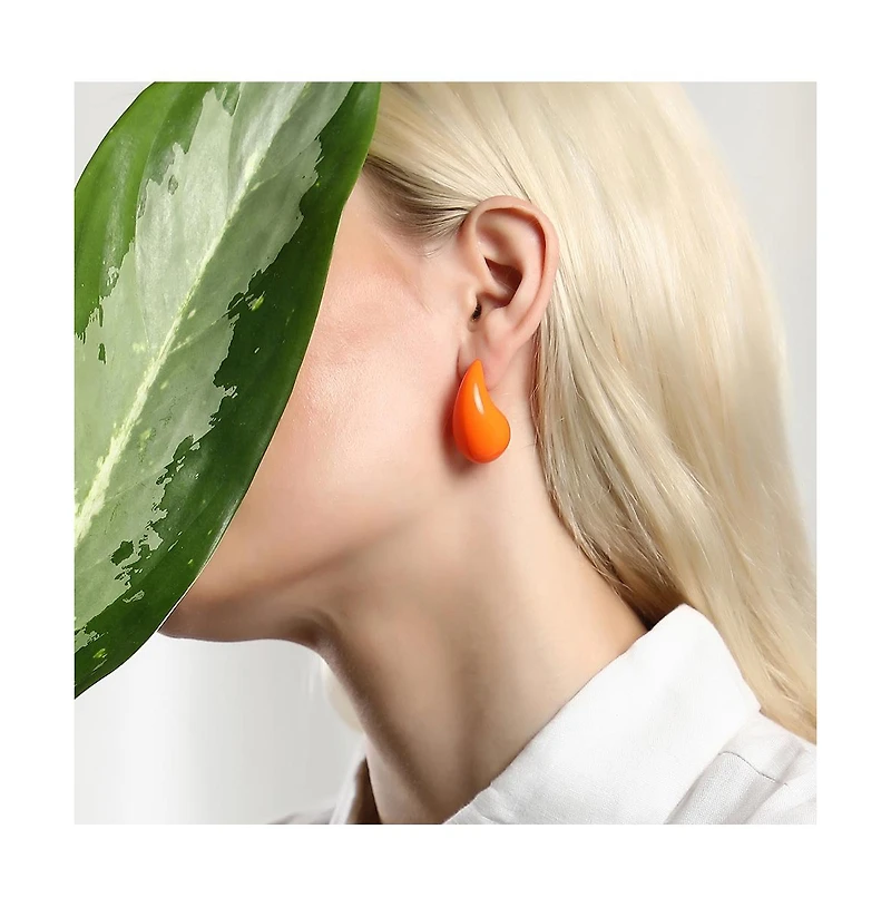 Sohi Women's The Medium Teardrop Stud Earrings