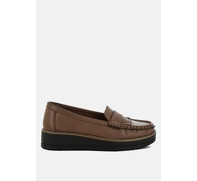 Croyda Fringed Nubuck Loafers