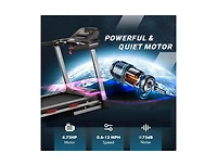4.75 Hp Folding Treadmill with Auto Incline and 20 Preset Programs