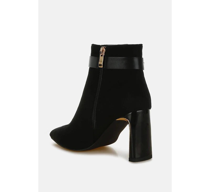 Antares Chain Belt Detail Ankle Boots