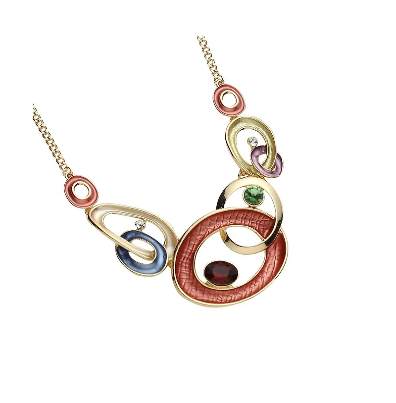 Sohi Women's Circular Cluster Jewellery Set