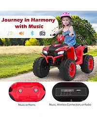 24V Kids Ride-On Electric Atv – Wireless & Music for Ages 3-8