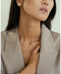 Sterling Silver 18k Gold Plated Eleanor Pearl Necklace – Effortless Elegance, Beach Vibes