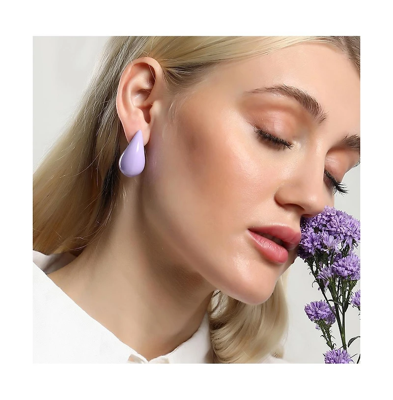 Sohi Women's The Medium Teardrop Stud Earrings