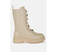 Nimba Rhinestone jewelled Chunky Boots