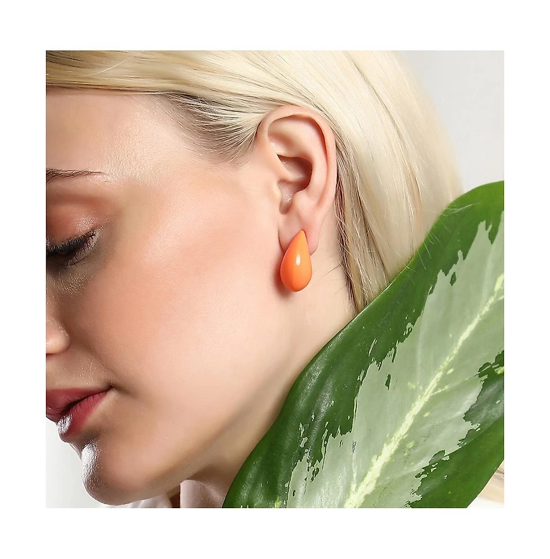Sohi Women's The Small Teardrop Stud Earrings