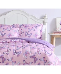 Alex + Bella Magical Butterfly -Piece Ultra Soft Microfiber Comforter Set