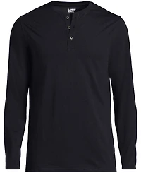 Lands' End Men's Long Sleeve Cotton Supima Henley