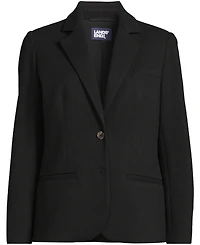 Lands' End Women's Brushed Ponte Traditional Blazer